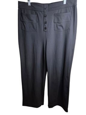 Halara DayStretch High Waisted Pockets Straight Leg Casual Work Pants Black XL